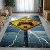 Cartoon Game Gamer Zone Controller Logo Living Room Non-Slip Area Rug Soft Carpet for Bedroom Playroom Sofa,Home Decor Doormat