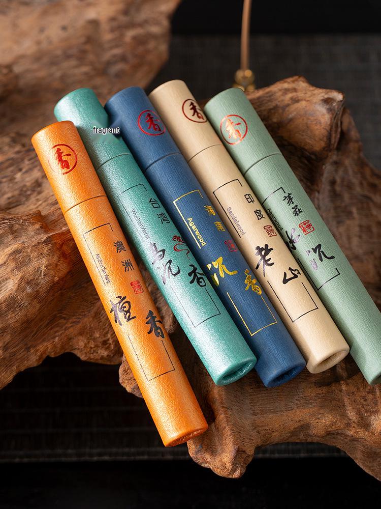 Sandalwood & Agarwood Gift Box Incense Sticks for Home & Indoor Use - Natural Buddhist Incense