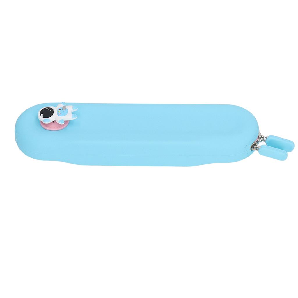 Silicone Pencil Case Small Capacity Cute Cartoon Style Silicone Student Pencil Bag with Cute Pattern Decoration