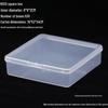 Transparent Small Square Plastic Box for Earphones, Jewelry, Beads, and Small Parts Storage (24-85)