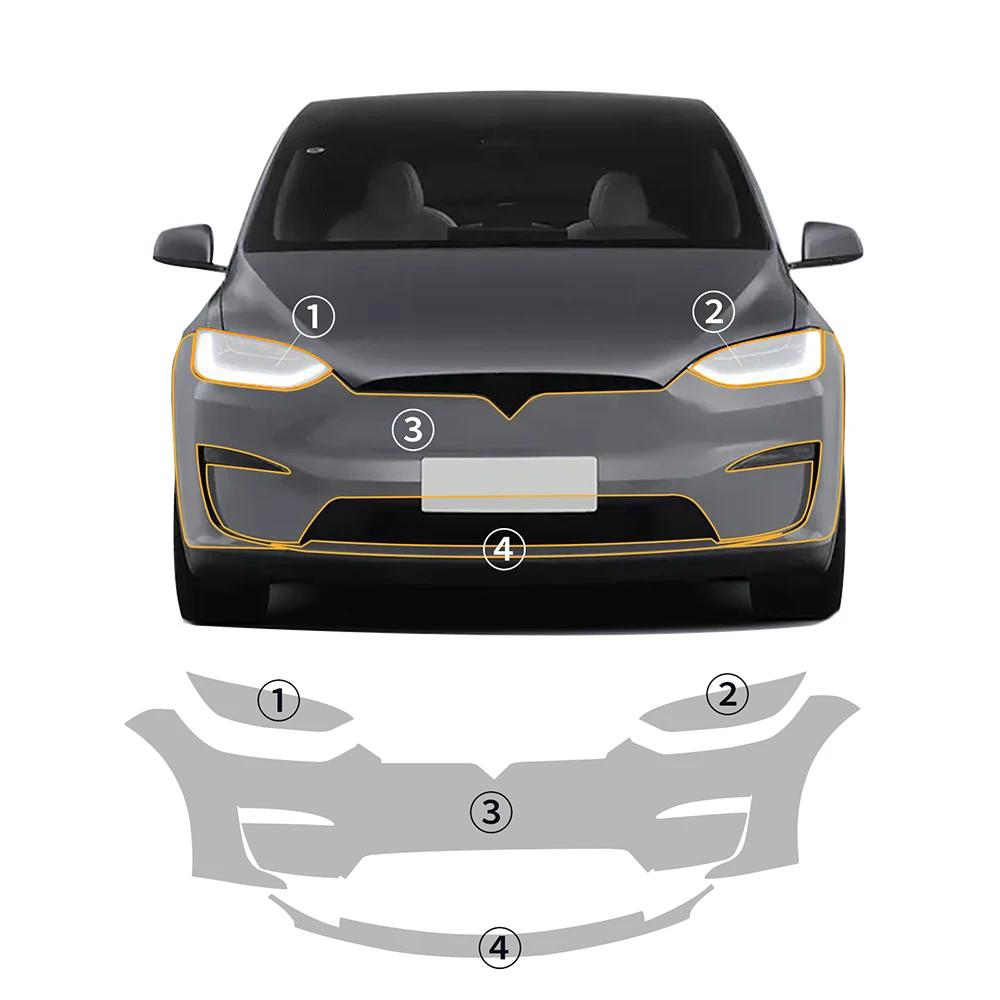 8.5MIL TPU Glossy Matte Car Paint Protection Film PPF for Tesla Model X 2025 2025 2025 2025 Pre-Cut Decal Kit Accessories