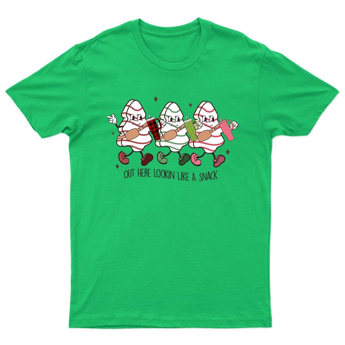 Out Here Lookin Like T-Shirt Unisex Gift Retro Seasonal Funny Xmas Claus Santa XXXXL