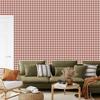 Geometric Rhombus Wallpaper Red, White and Coral 50x1000