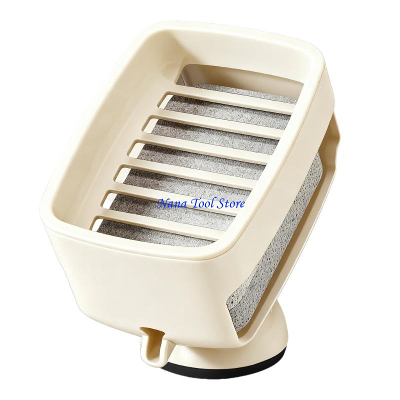 31GJ Kitchen Countertop Soap Dispenser Reusable Laundry Soap Case Space Saving Bathroom Organizers Easy to Installation