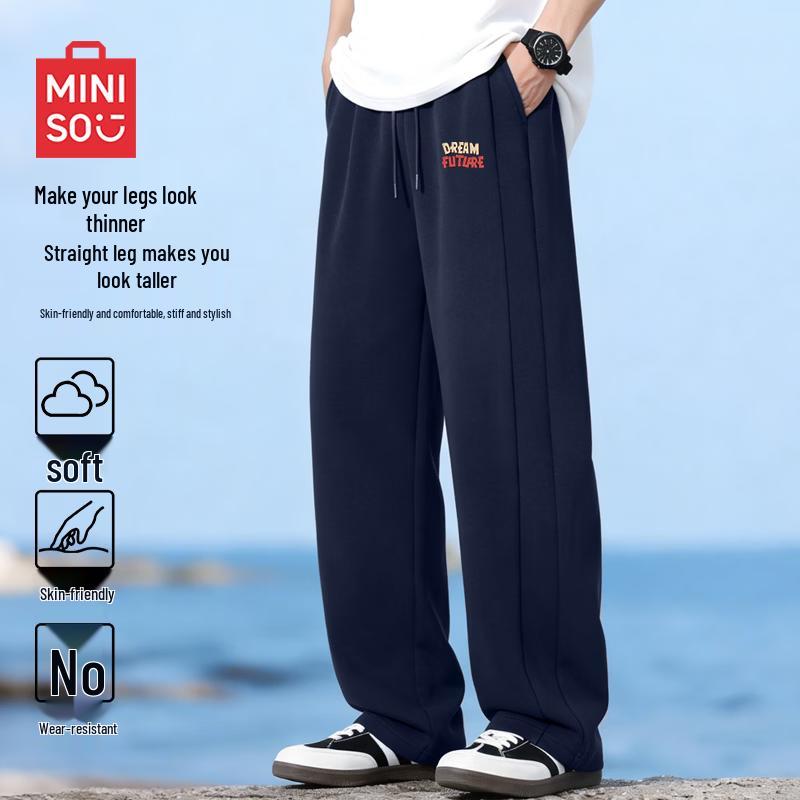 MINISO Men s Corgi Label Straight-Leg Casual Pants 2XL