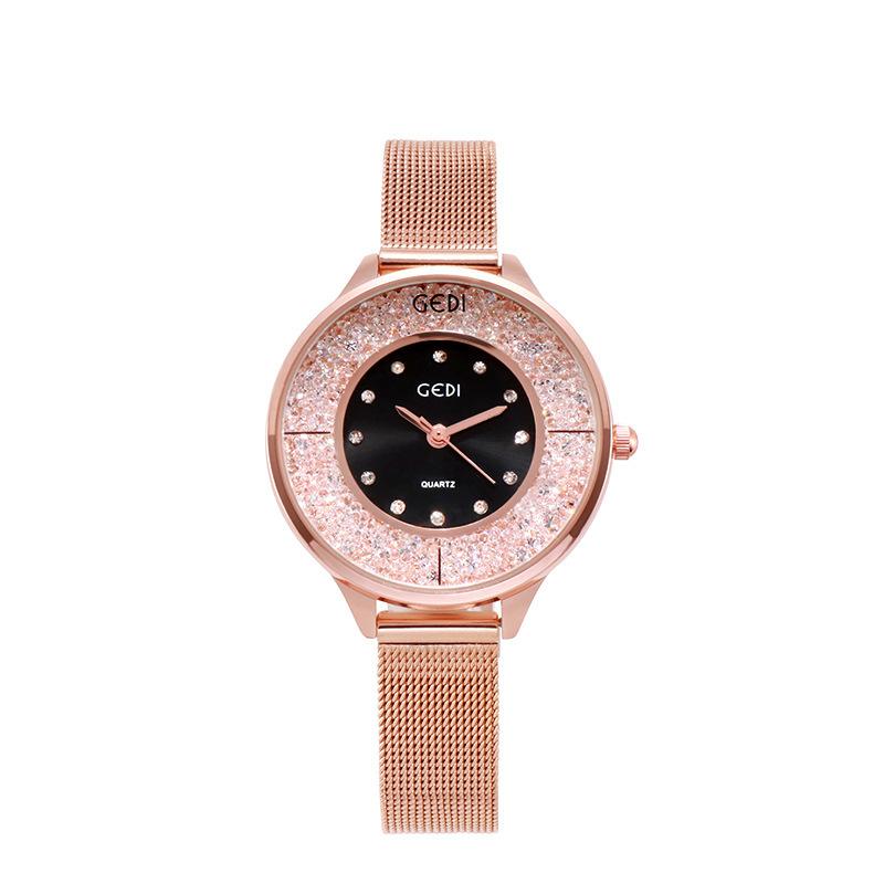 Diamond-Encrusted Women'S Watch Temperament Women'S Simple Watch Student Colorful Watch