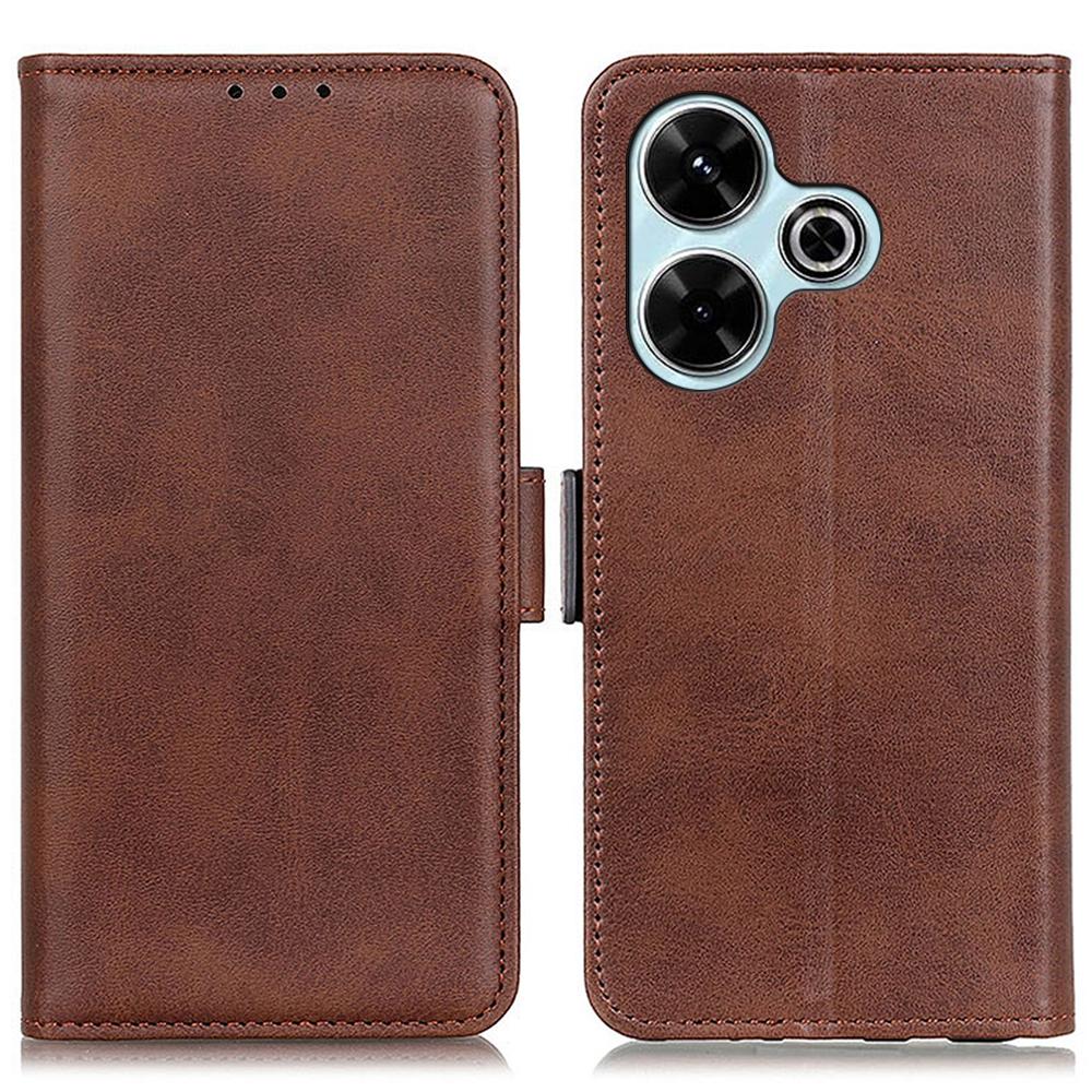 

Для Xiaomi Redmi 13 5G/13 4G Чехол Противоударный Кожаный Кошелек Подставка Чехол для телефона Brown