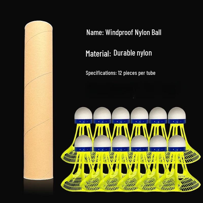 WEZHO Outdoor Badminton Plastic Nylon Shuttlecock