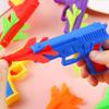 Hand Throwing Airplane Guns Toy for Outdoor Kids Launcher Plane Toy Goody Bag Filler Interactive Ejection Guns Party Toy
