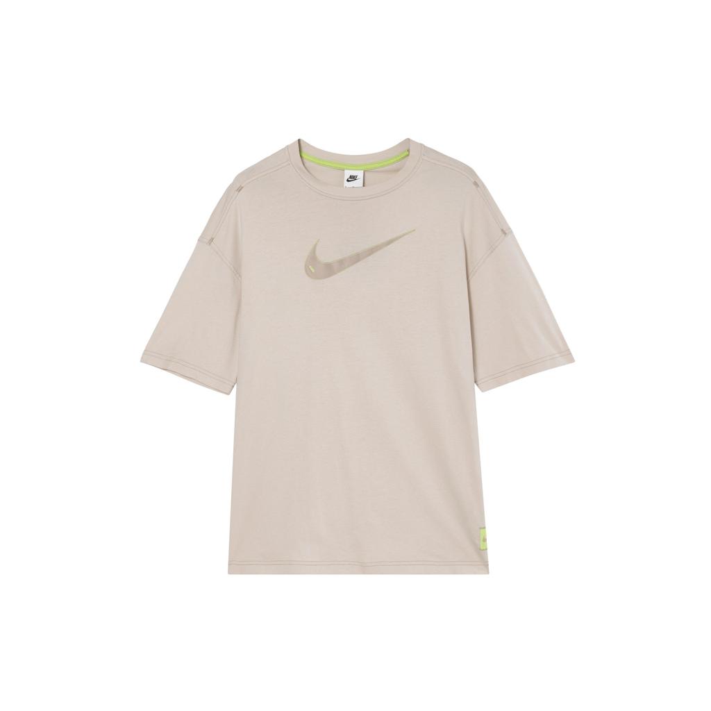 Nike Logo Printed American Vintage Sports Casual Breathable Round Neck Short Sleeve Drop Shoulder T-Shirt Women T-Shirts Sand-White DM6212-126