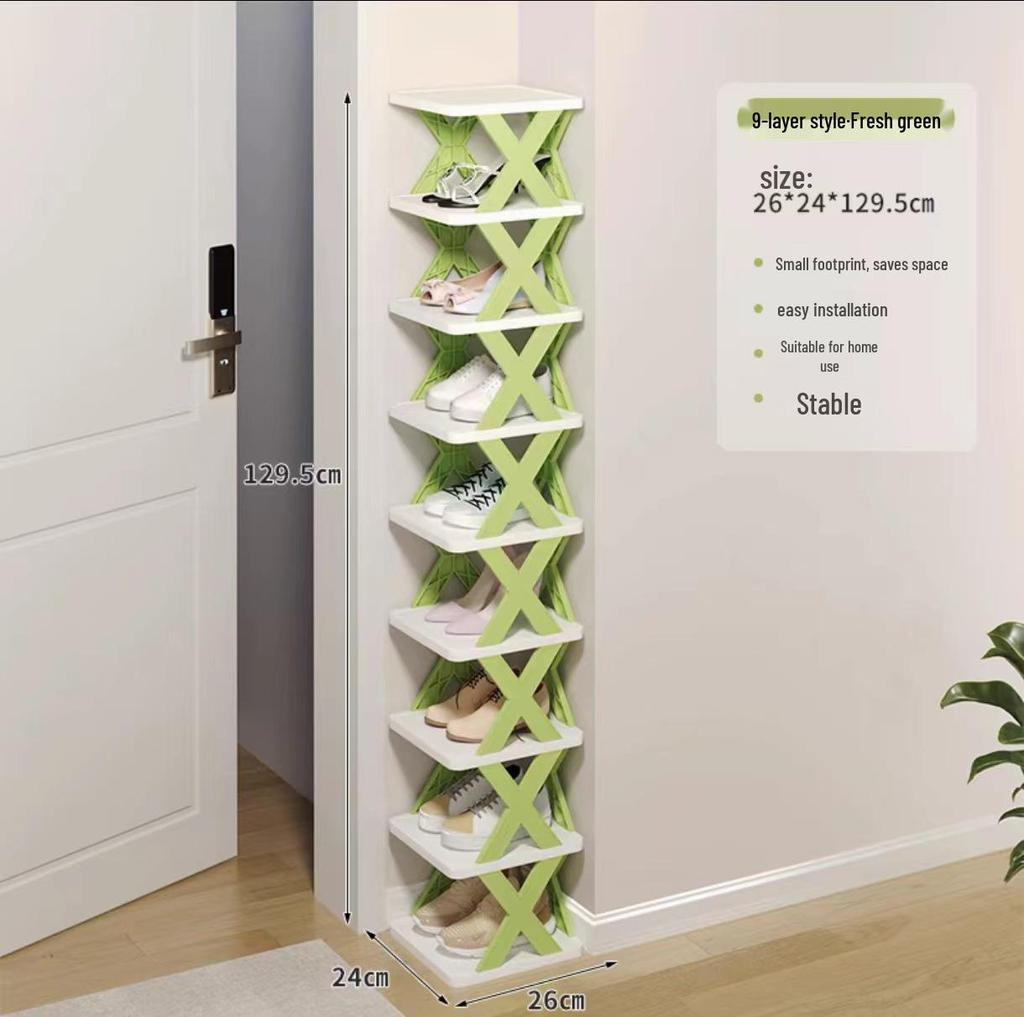 Space-Saving Dustproof Folding Shoe Rack for Narrow Entryways, Offices, or Dorms