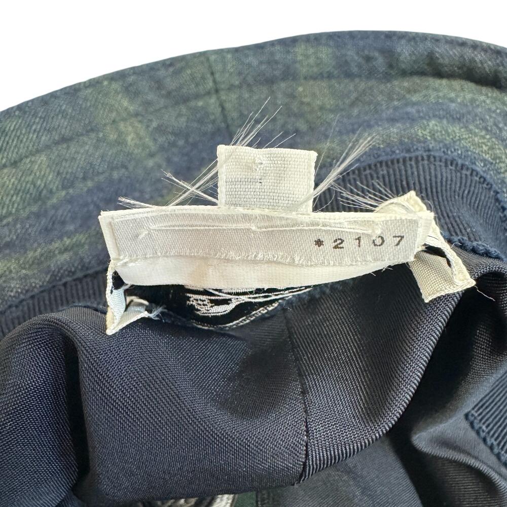 Hermes Bucket Hat Fabric Hat Green Fabric Used