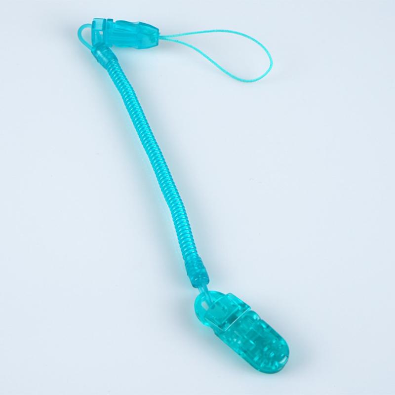 Stretchable  Spring  Chain Baby Pacifier Anti-drop Chain Retractable Teether Chain