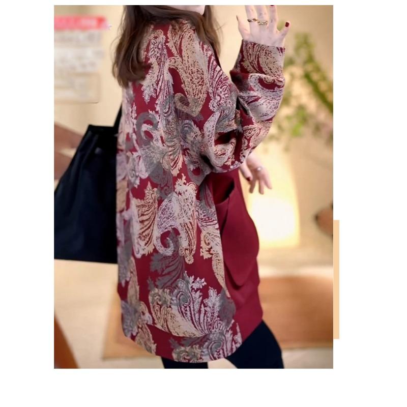 Temperamental Socialite Vacation Style Mother's Personality Top 2025 Spring Autumn New Mid-length Fashion Casual Sweatshirt