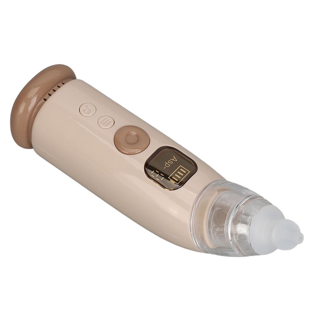 Infant Nasal Aspirator 3 Suction Levels Silicone Tip Baby Nose Care Machine with Soothe Music Light
