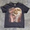 Millipede Moon Graphic Tee, Dark Academia Insect Nature Apparel
