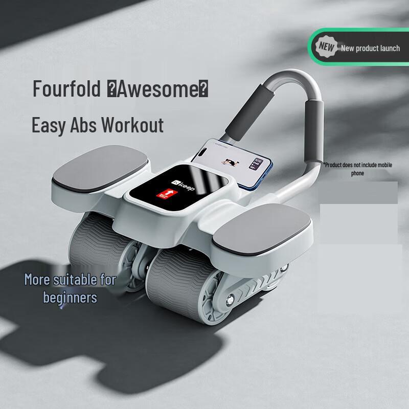 Keep Auto-Rebound 4-Wheel Abdominal Roller