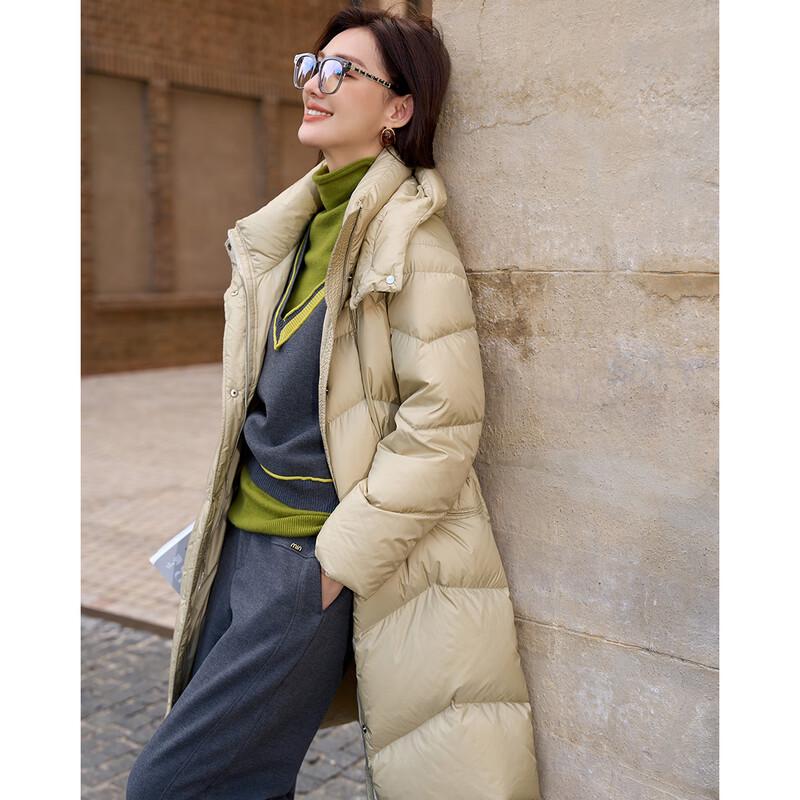 Iveni Classic Casual Mid-Length Down Jacket WEOA516