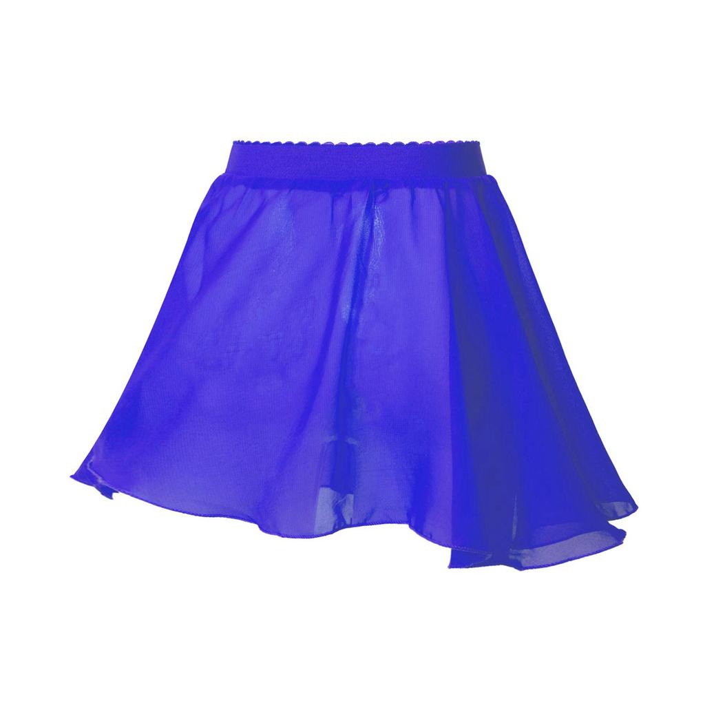 Jenter Elastisk Midje Chiffon Slør Skjørt Ensfarget Danseklær Stilig Skjørt for Ballett Gymnastikk Opptreden
