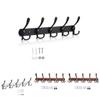 Modern Minimalist Wall Mount Heavy Duty Coat Hook With 5 Hooks For Bathroom And Hotel Doors