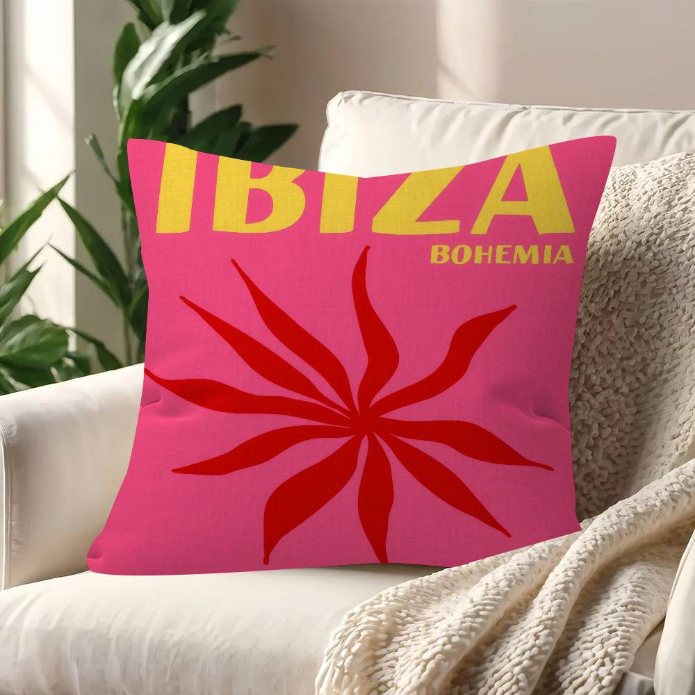 Miami Beach Ibiza Capri Bondi Mykonos Pillow Gifts Home Office Furnishings Bedroom Sofa Car Cushion Cover Case 45X45Cm