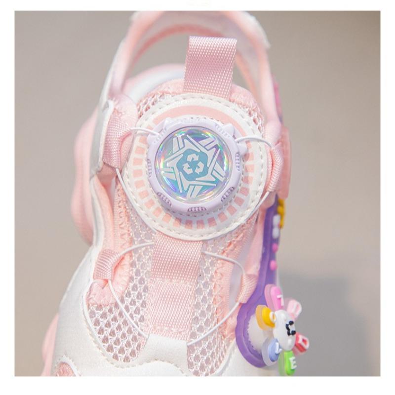 Children's Closed-Toe Sandals Stylish Kuromi Pattern Princess Shoes for Girls, Toddler & Youth Sport Sandals, Student Footwear