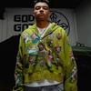 2025 American Retro Gothic Rock Letter 3D Printed Sweater Harajuku Style Hooded Loose Versatile Sweatshirt Jacket