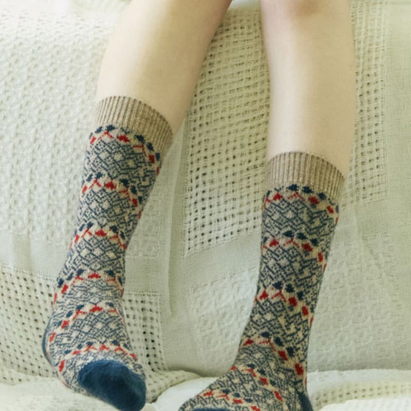 Bananasisters Gretel Nordic Wool Knit Socks (3 colors)