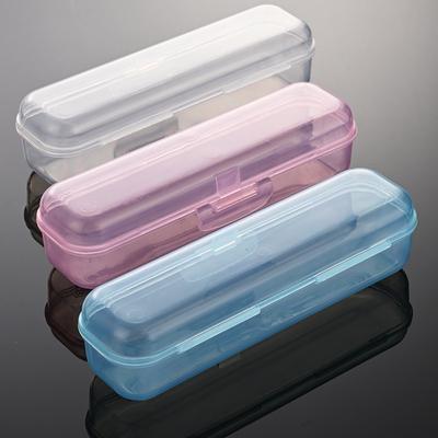 Plastic PP Children's Tableware Storage Box One-piece Multi-color Gift Stationery Box, No Tableware Transparent Box