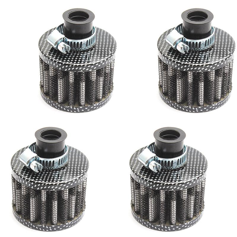 Universal Small 12Mm Air Filter Motorcycle Turbo High Flow Racing Cold Air Intake Filter Mushroom Head Car Accessories