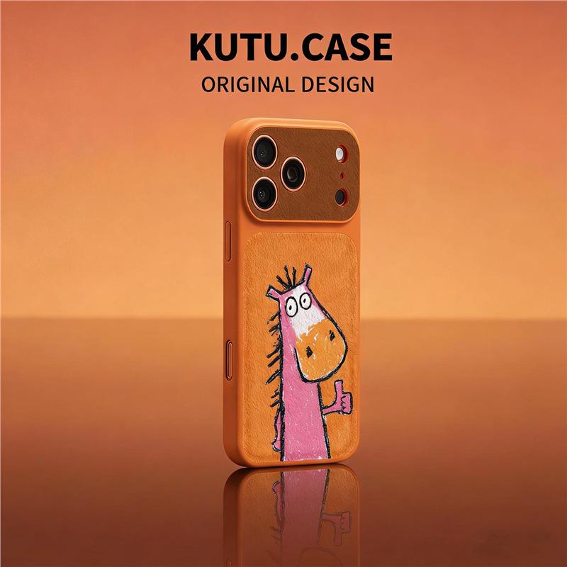 

Graffiti Cute Horse Phone Case for Apple 17ProMax - Transforms iPhone16Pro to 17 s Large View. iPhone 17 Pro