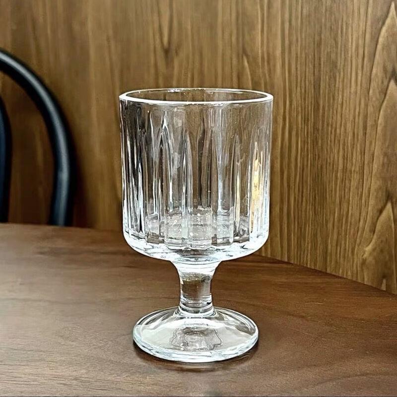 Ins Style Striped Tall Glass