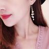 Natural Freshwater Pearl 11K Gold Injection Earrings, High-end Long Fringed Temperament Small Fragrant Atmosphere Long Earrings