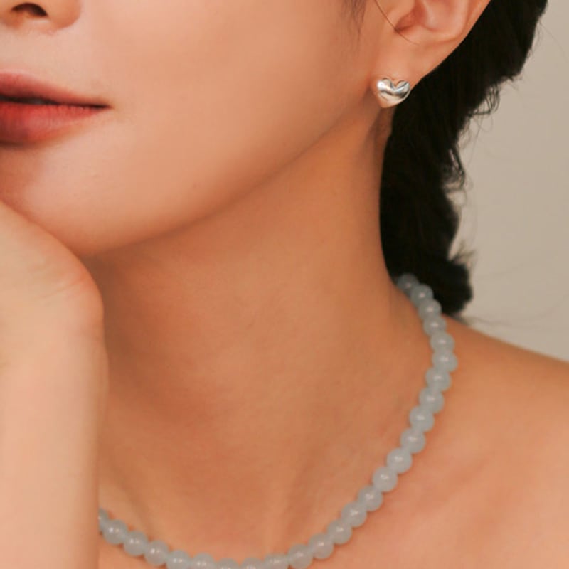 JUDY AND PAUL Muse Plump Heart Earrings