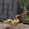 Line Incense Burner Stick Holder Fragrance Stand Meditation Dragon Shape Coil Base Mini Metal Support Rods Home Decor