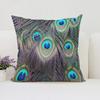 Peacock Feathers Cushion Cover 50X50Cm Decorative Pillowcase Decor 40X40 45X45 Cushions Covers For Bed Pillows Pilow Cases Sofa