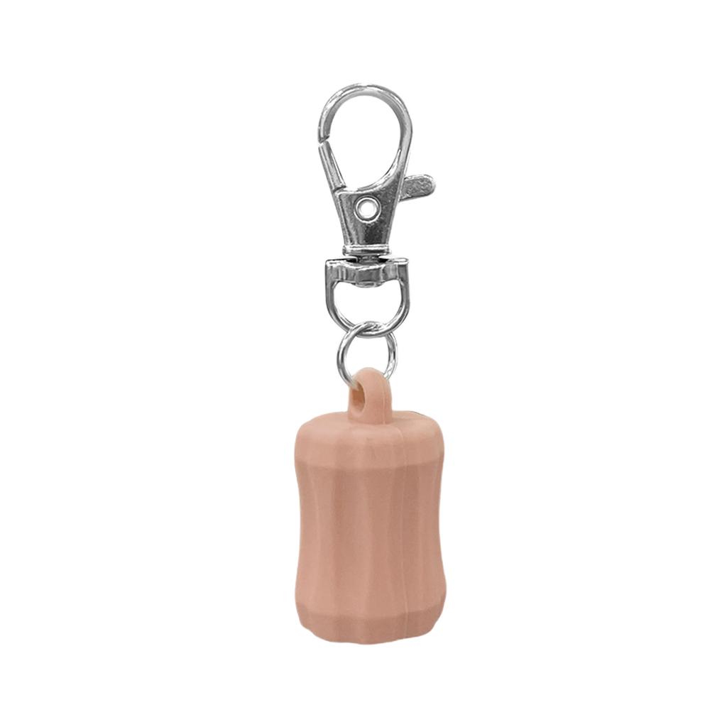 Initial Letter Keychain Caps for Lip Balm Replacement Cover Stylish Key Holder Practical Present for Women and Girls