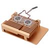 Aluminum Alloy Cooling Case Heat Dissipation Enclosure with Fan for Raspberry Pi 4 B ModelGold