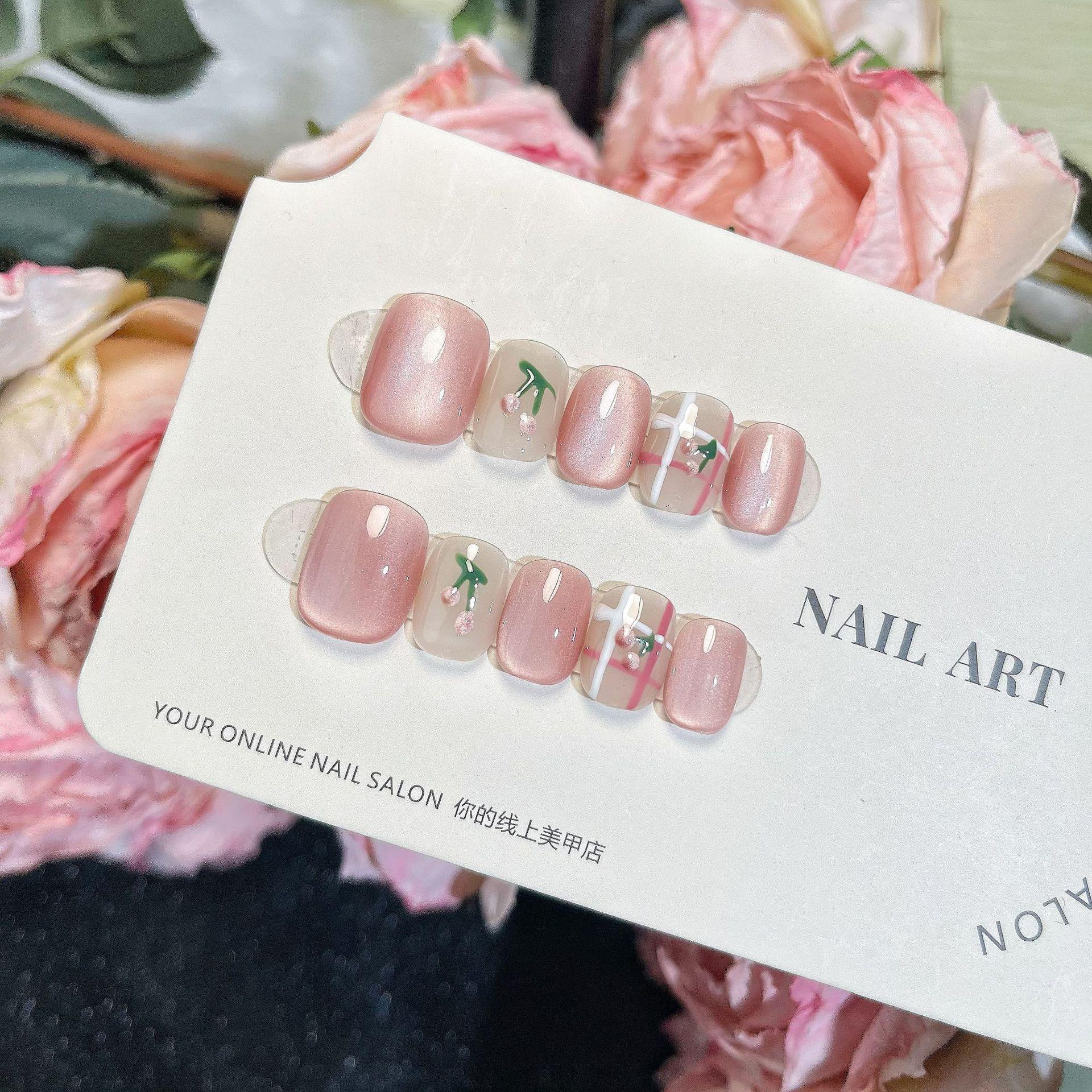 

Аврора Вишневый Цвет Ручная Работа Весенние Ногти: Отбеливание, Блеск и Светотерапия для Роскошного Вида. Extra Small