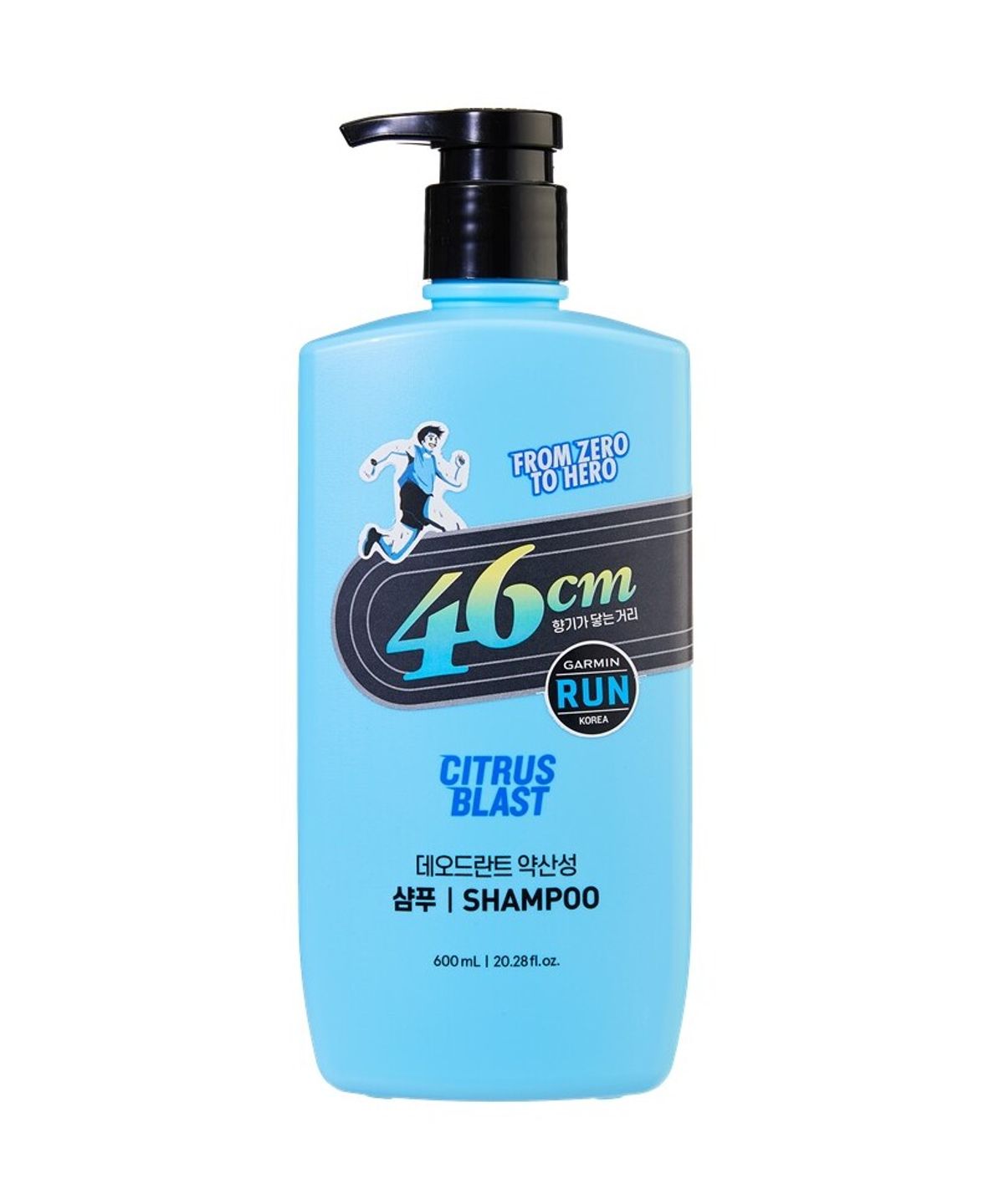 46cm Mildly Acidic Scalp Deodorant Shampoo Citrus Blast Scent 600ml