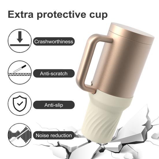 Silicone Cup Cover for 30/40 Oz Tumbler Cup Boot Food-Grade BPA-Free Reusable Durable Bottom Protector