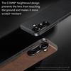 Metal Camera Protection Leather Phone Case For Samsung Galaxy S25 S24 S23 S21 FE S22 Ultra S25 Plus Silicone Edges Back Cover