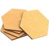 Green Stuff World MDF Hexagonal Base Set, 50mm Diameter, 5 Pieces, Diorama Display Base, GSWD-9357