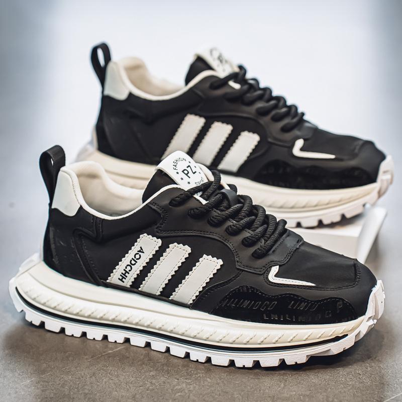 Sneakers Summer Breathable and Lightweight Forrest Gump Jogging Shoes Teen Trend Casual Dad Shoes Thick-soled Heightening Men's Shoes