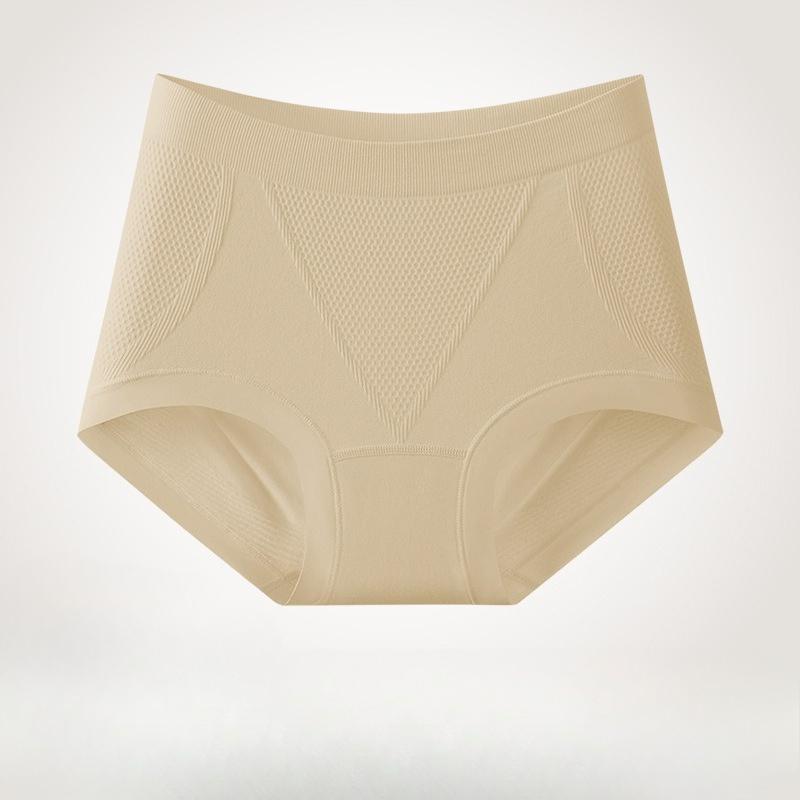 

Spring and Autumn Female Honeycomb Abdominal Lift Hip Body Shaping High Waist Breathable Comfortable Briefs 5XL імбирний