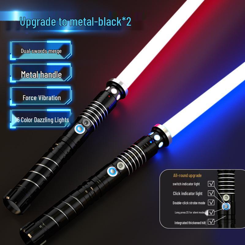 Star Wars RGB Lightsaber: 16 Color Metal Laser Sword with USB Charging