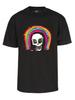 Mens Rainbow Skull T-Shirt - Bones Short Sleeve Shirt