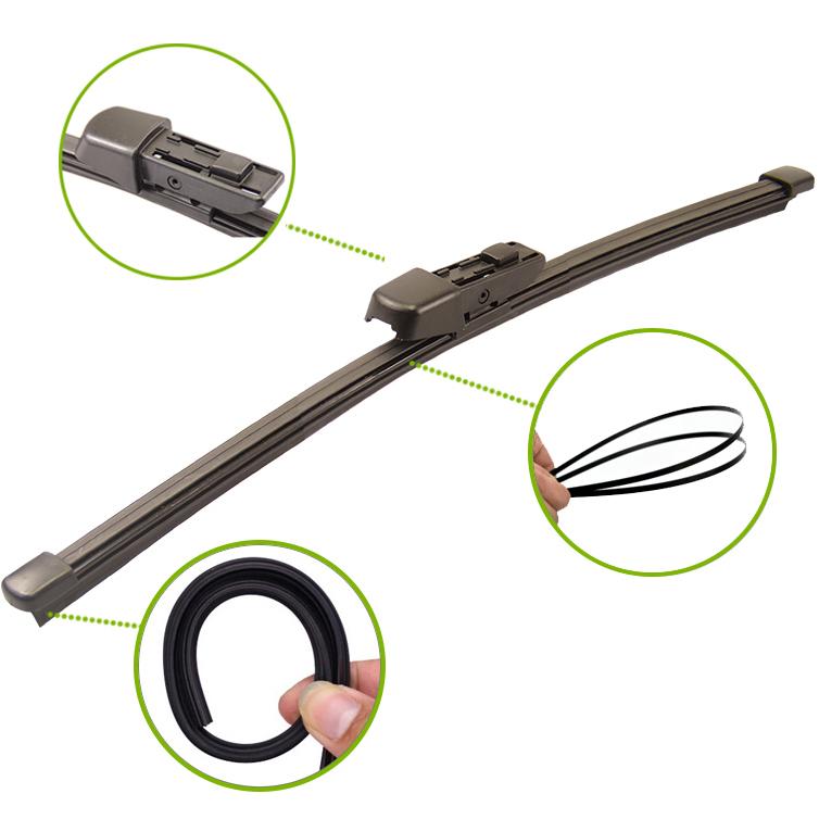 Erick's Wiper Front & Rear Wiper Blades Set For VW Golf 6 Hatchback 2009 - 2012 Windshield Windscreen Window Brushes 24"+19"+11"