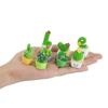 For 4Pcs/set Resin Succulent Cactus Mini Green Plant Bonsai Small Tree Pot Car Office Home Living Room Decoration Wedding Party