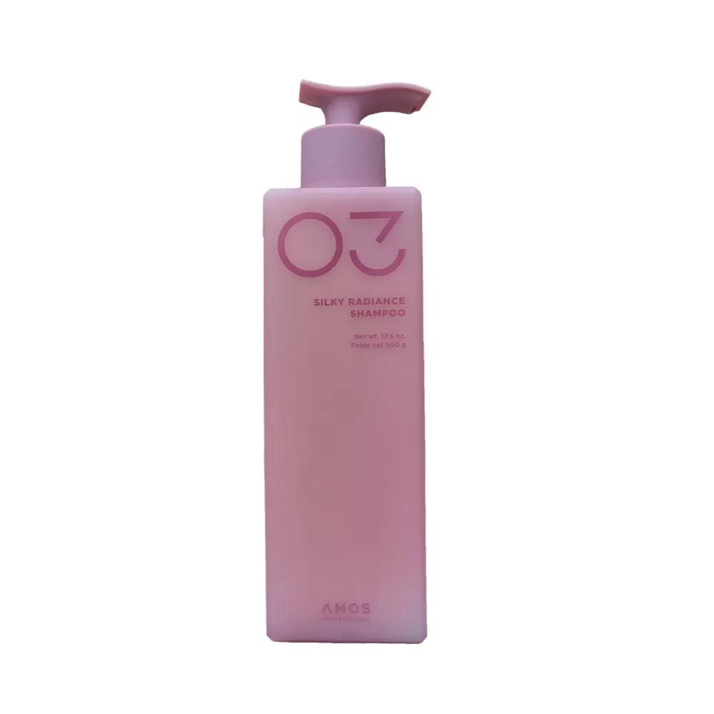 AMOS Silky Radiance Shampoo 500g x 2 + Shampoo Brush Cuticle Care